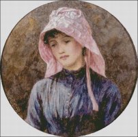 (image for) Girl in a Pink Bonnet - Large - Click Image to Close