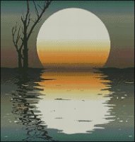 (image for) Sunset over Water - Click Image to Close