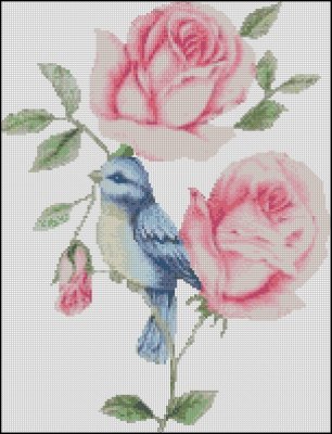 (image for) Bluebird and Rose - Click Image to Close