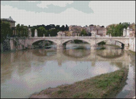 (image for) Bridge over the Tiber - Italy - Click Image to Close