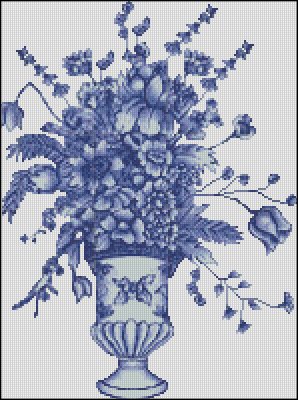 (image for) Delft Blue Vase - Medium Large - Click Image to Close