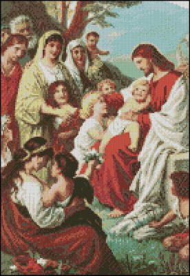 (image for) Jesus Blessing the Children - Click Image to Close