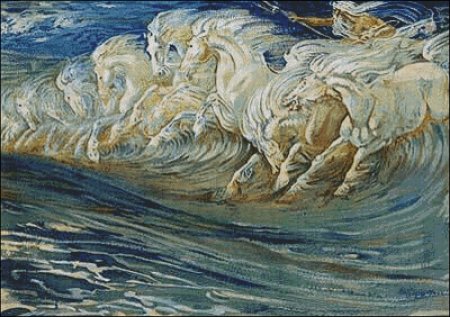 (image for) Neptune's Horses - Large - Click Image to Close
