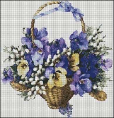 (image for) Pansy Basket - Click Image to Close